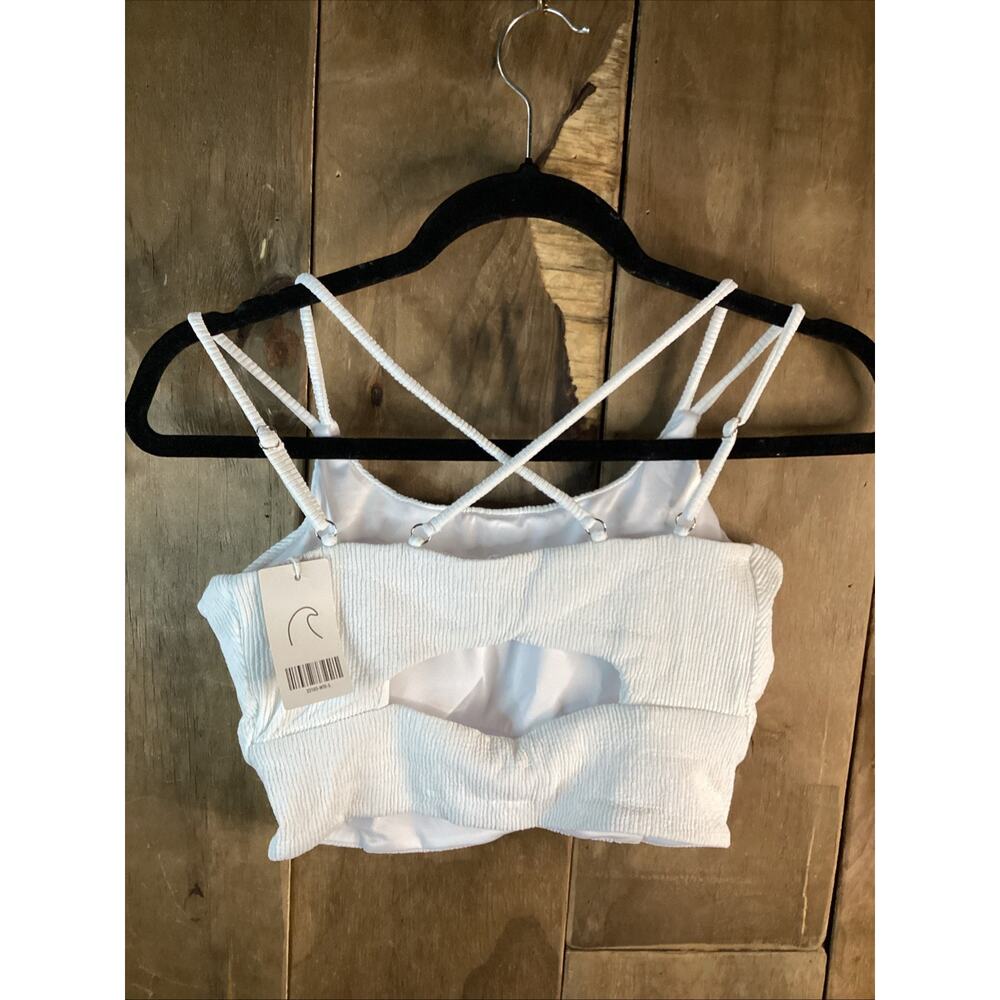 Coral Reef Swim Suit Top White Size Small - Picture 4 of 4